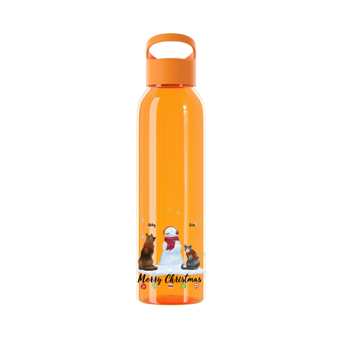 Frohe Haustier Weihnachten Wasserflasche 650 ml