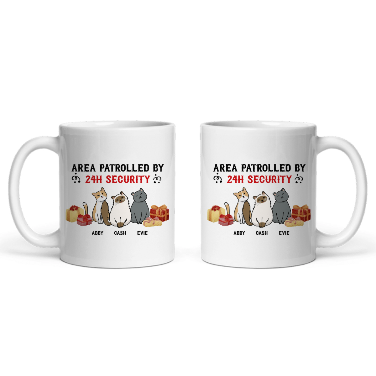 Gebiet überwacht Weihnacht Keramiktasse