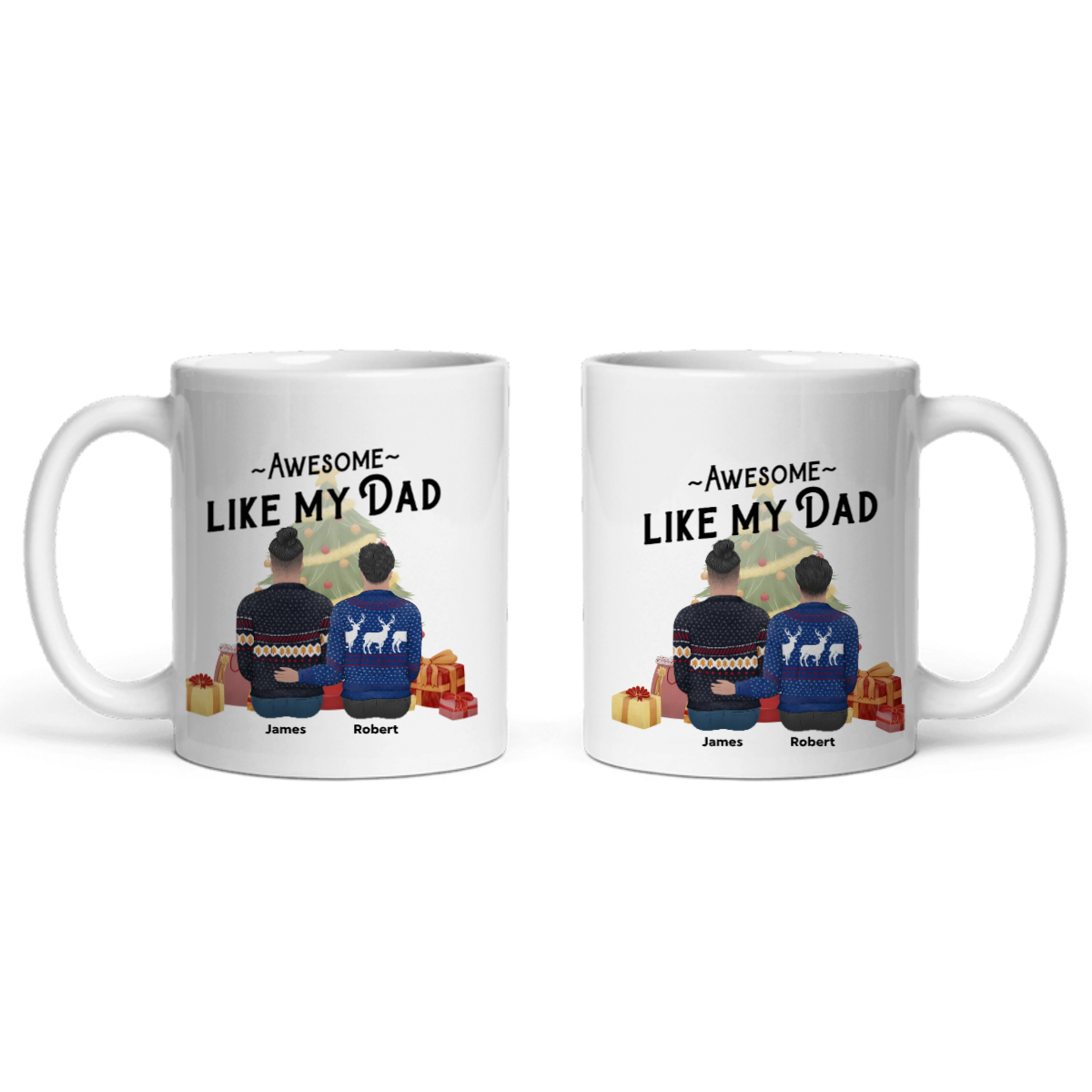 Genial wie mein Papa Weihnacht Keramiktasse