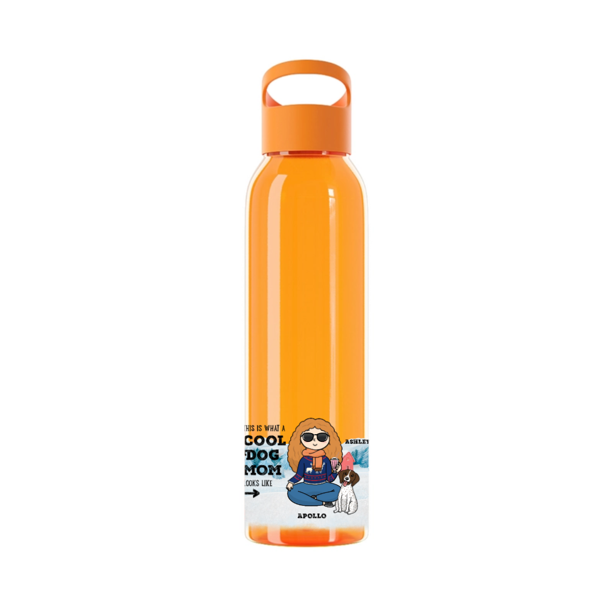 Coole Haustiermama Weihnacht Wasserflasche 650 ml
