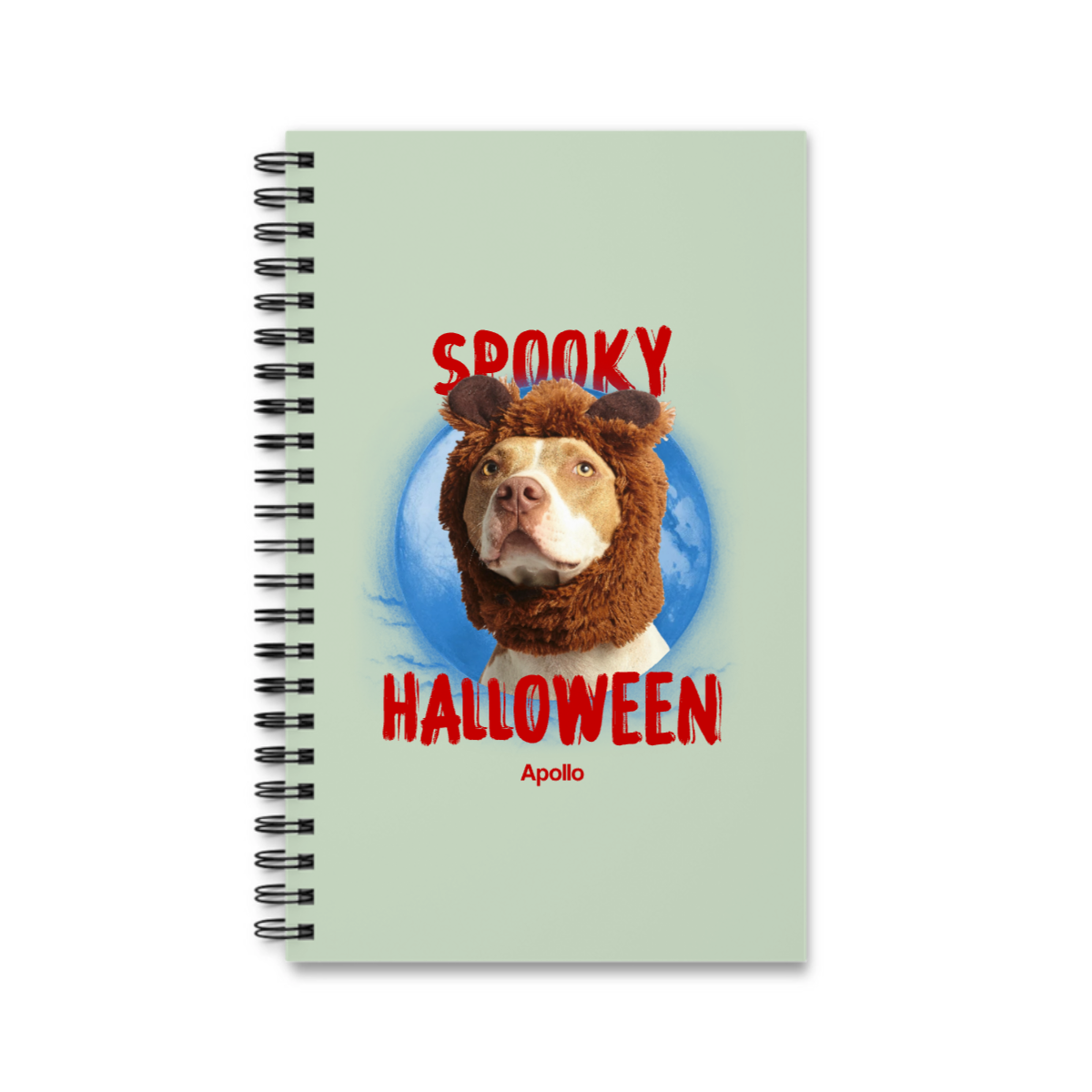 Gruselige Jahreszeit Halloween Spiralnotizbuch