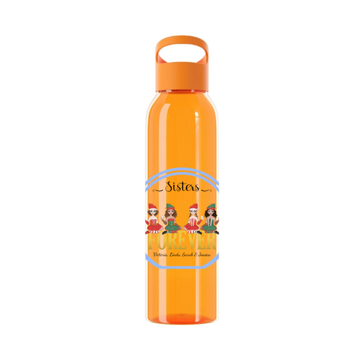 Freunde für immer Weihnacht Wasserflasche 650 ml