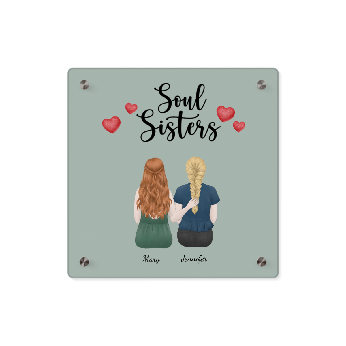 Soul Sisters Acryl Wandkunst Panel