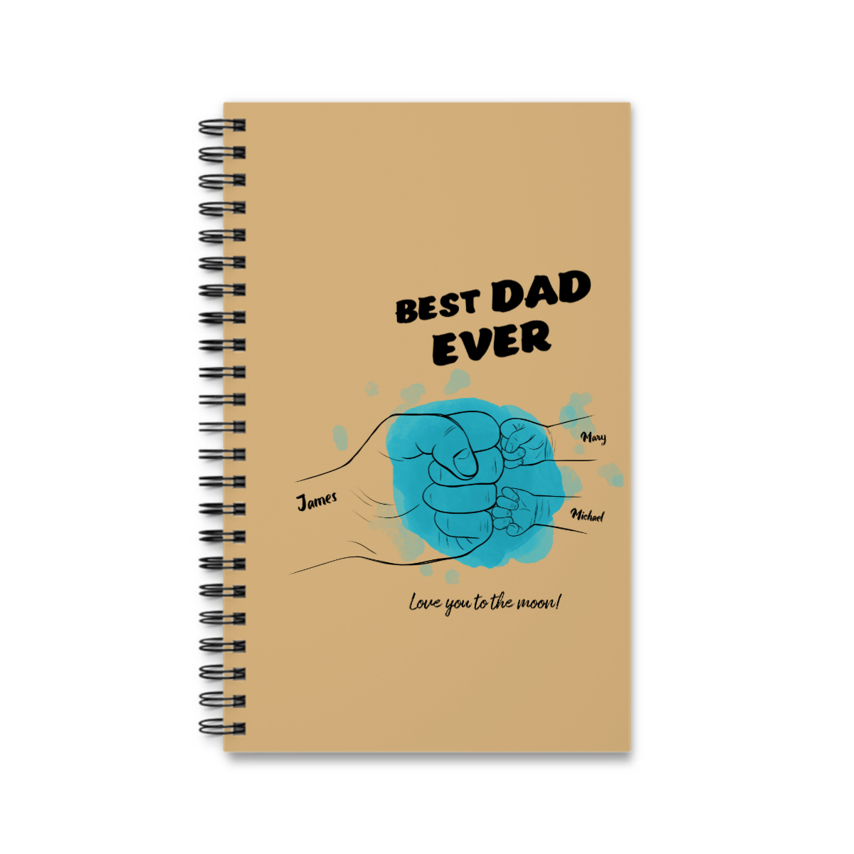 Bester Papa aller Zeiten Spiralnotizbuch