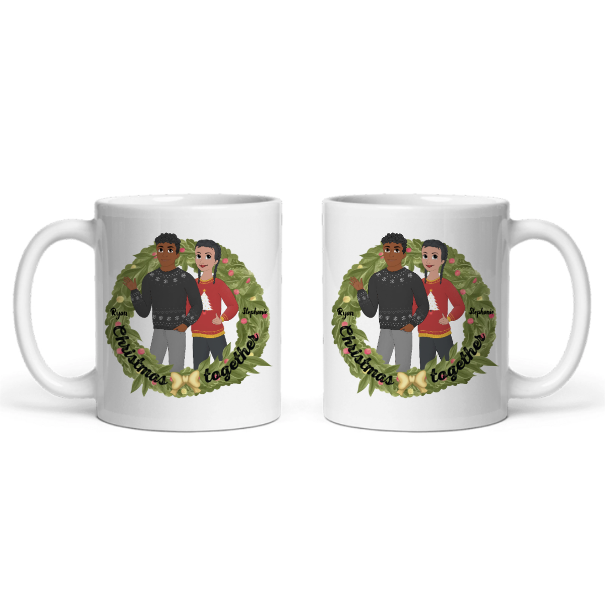 Weihnachten zusammen Keramiktasse