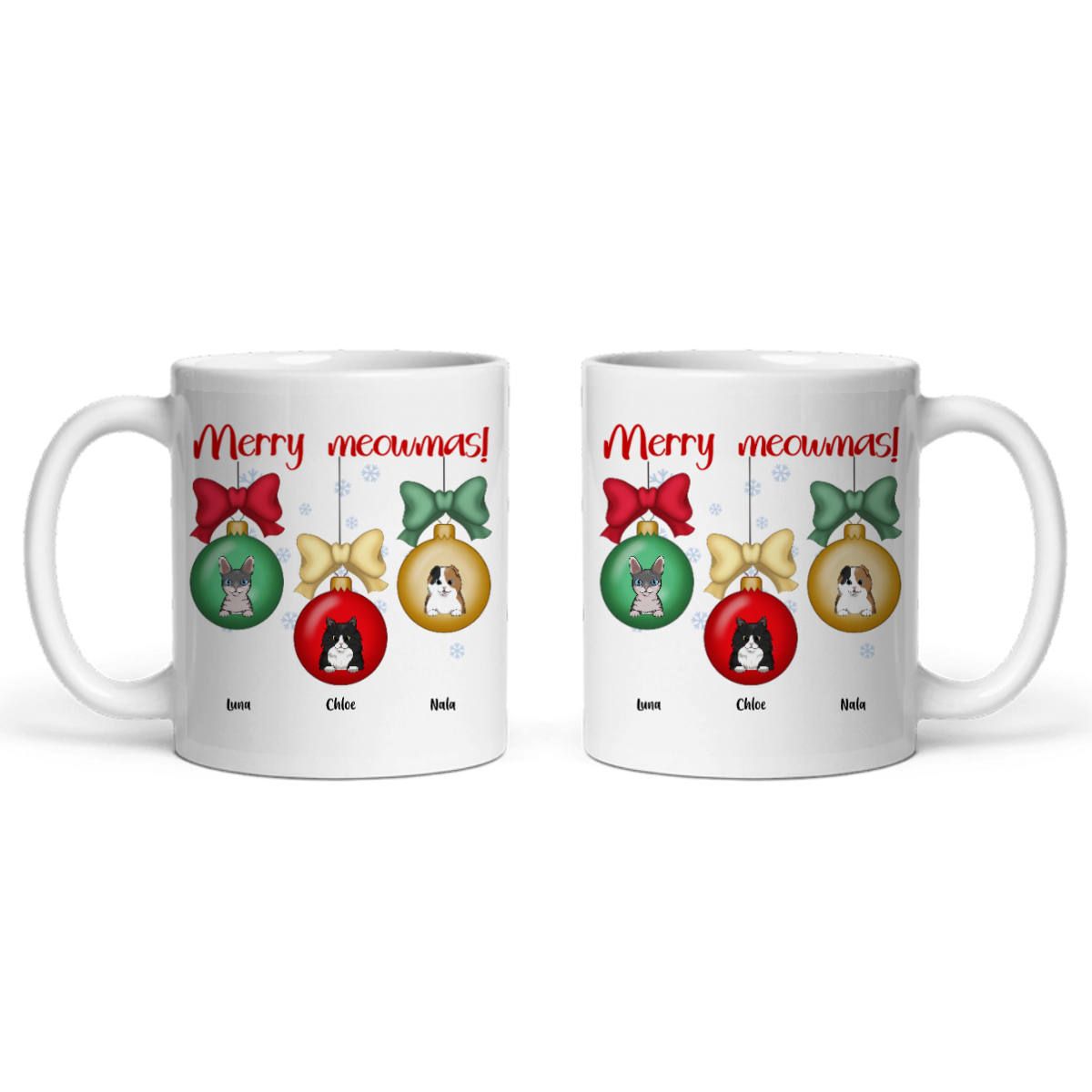 Frohe Meownachten Weihnacht Keramiktasse