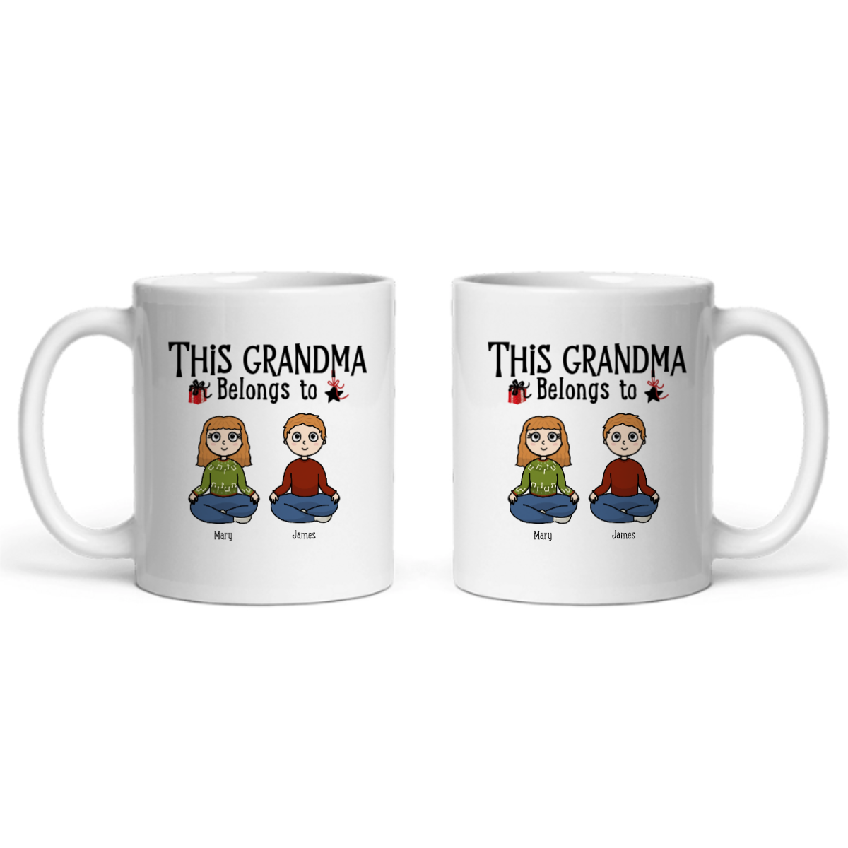 Diese Großeltern gehören zu Weihnacht Keramiktasse
