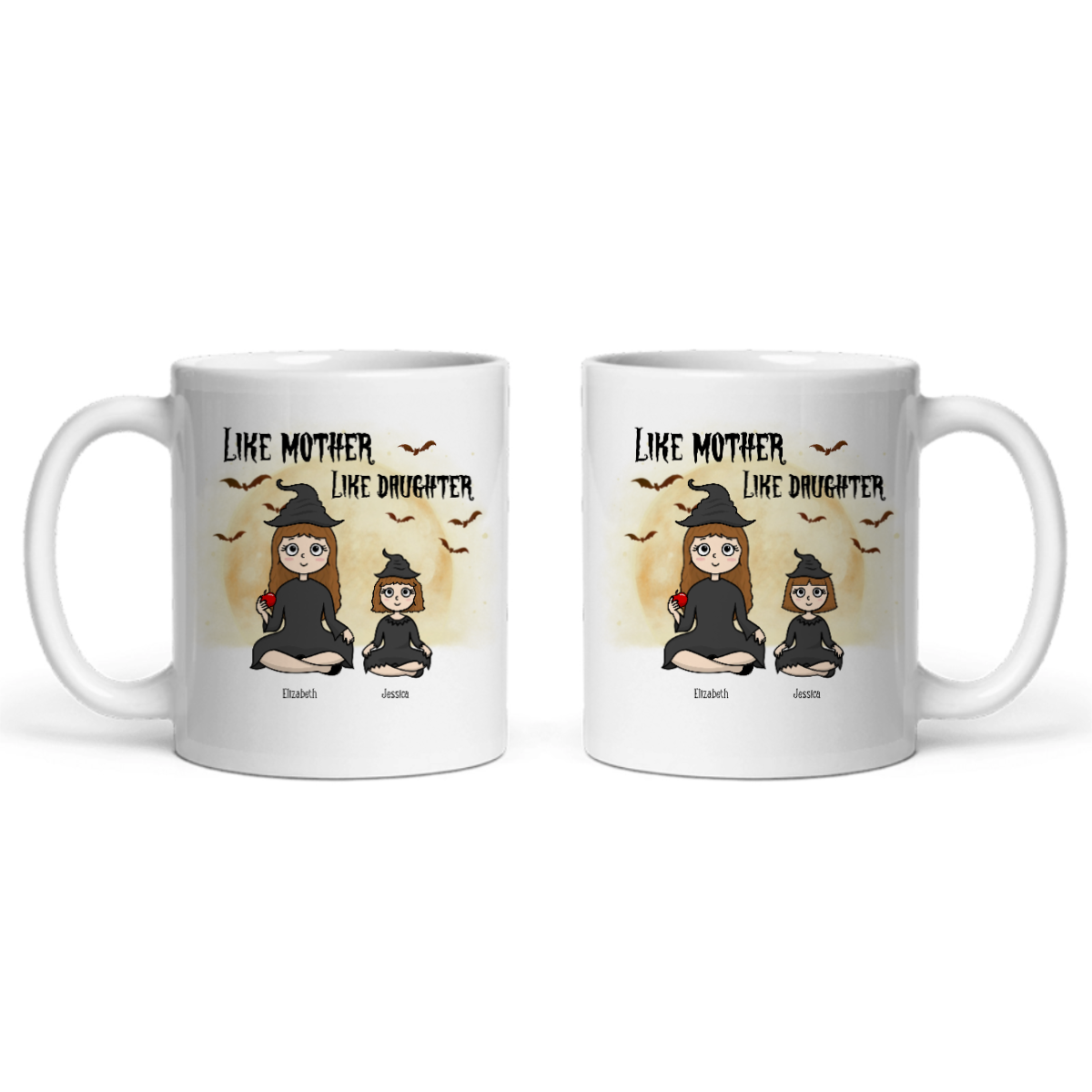 Wie die Mutter, so die Tochter, Halloween Keramiktasse