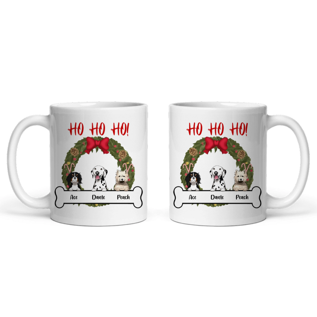 Hunde Weihnacht Keramiktasse