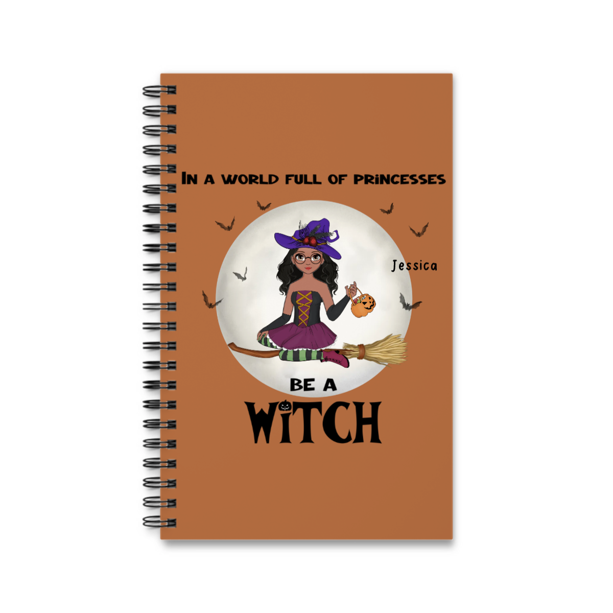 Sei eine Hexe Halloween Spiralnotizbuch