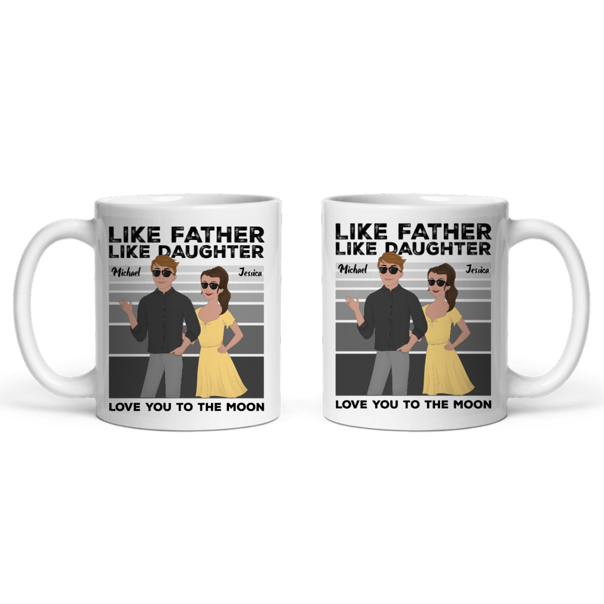 Wie der Vater, so die Tochter Keramiktasse