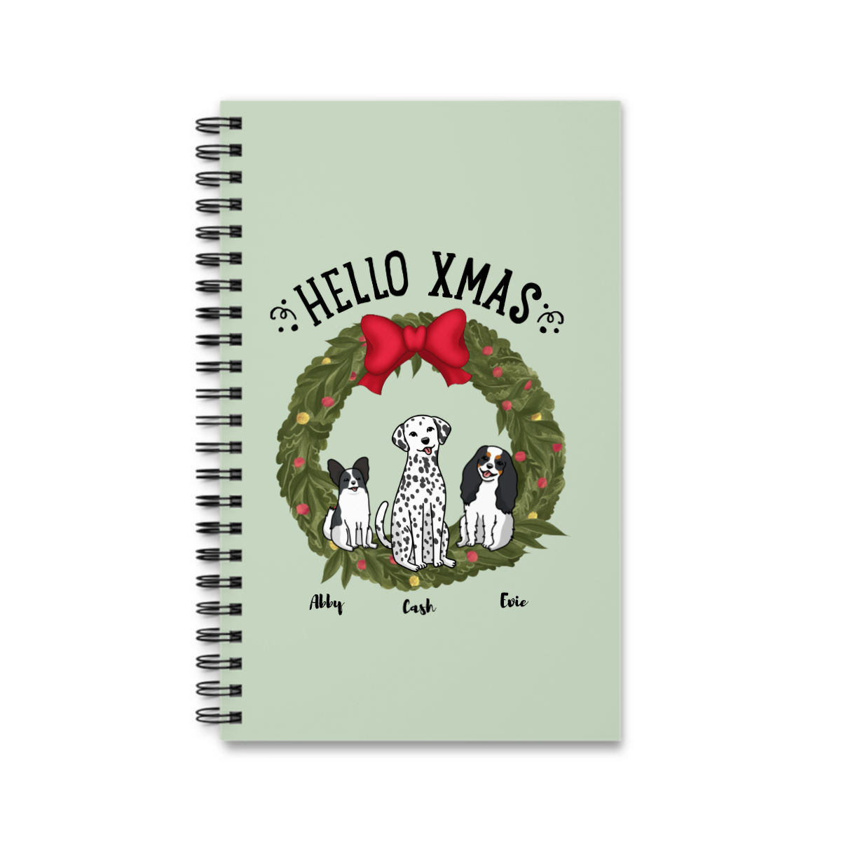 Hallo Xmas Weihnacht Spiralnotizbuch