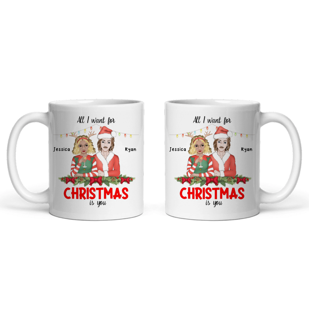Alles was ich mir zu Weihnachten wünsche bist du Keramiktasse
