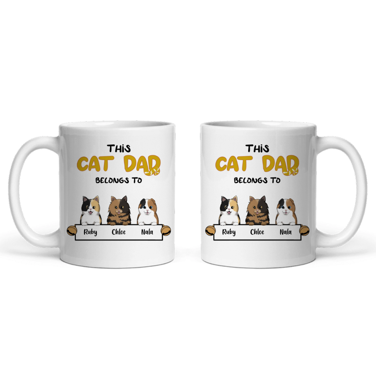 Dieser Katzenpapa gehört zu Keramiktasse