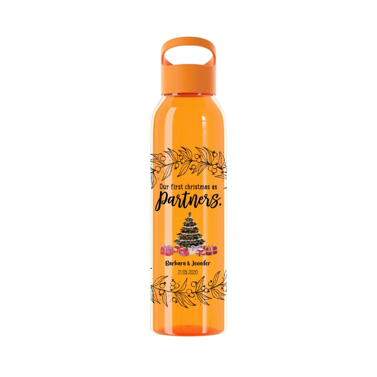 Unser erstes Weihnachten als Partner Wasserflasche 650ml