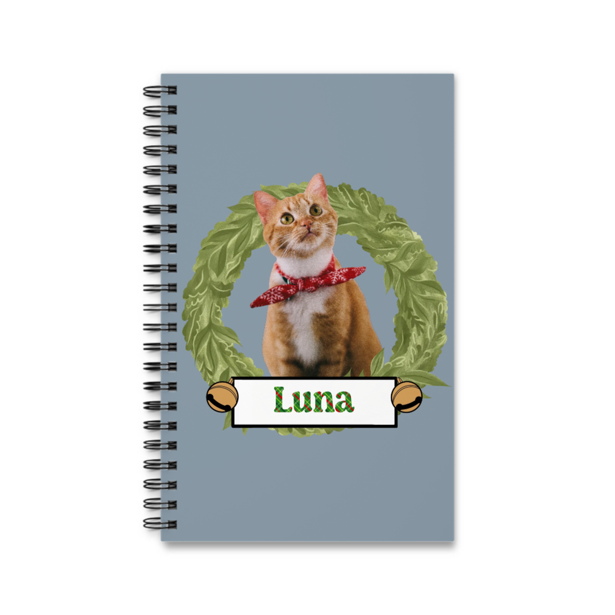 Weihnachten mit meinem Haustier Spiralnotizbuch