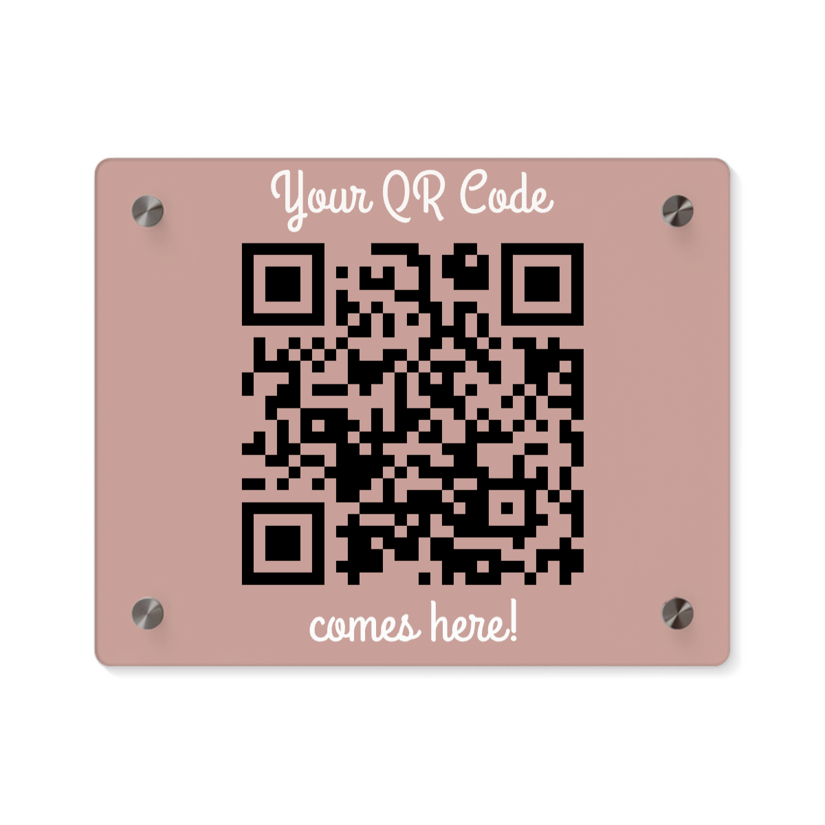 Dein QR Code Acryl Wandkunst Panel