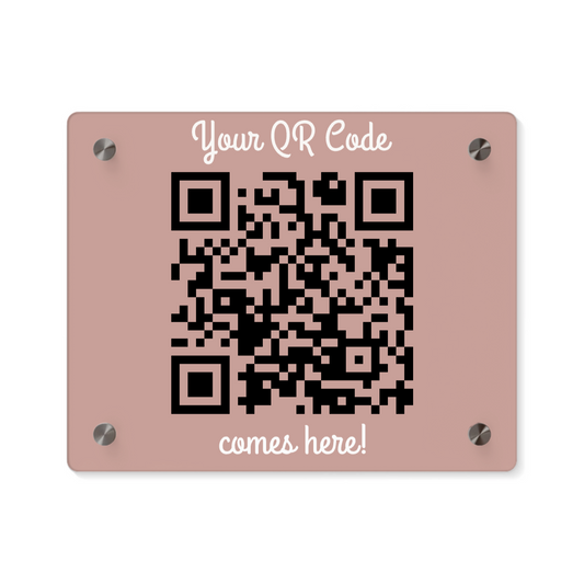 Dein QR Code Acryl Wandkunst Panel
