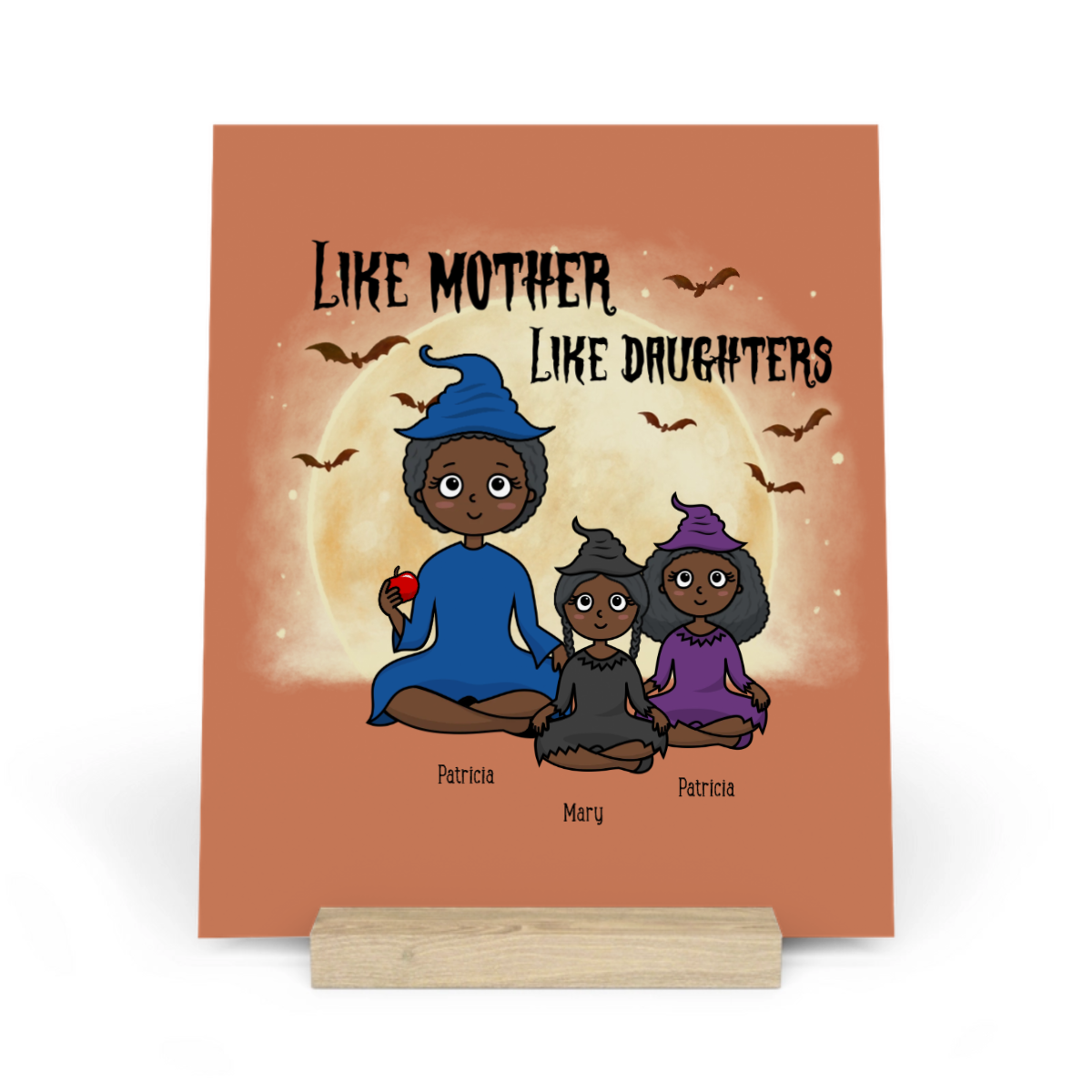 Wie die Mutter, so die Tochter Halloween Galerietafel mit Ständer