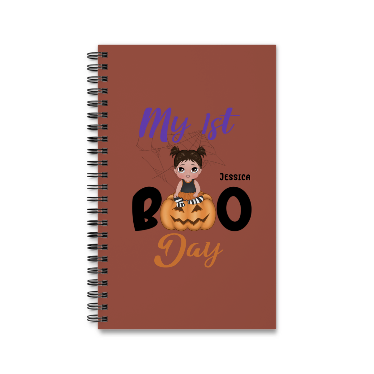 Mein erster Boo Tag Halloween Spiralnotizbuch