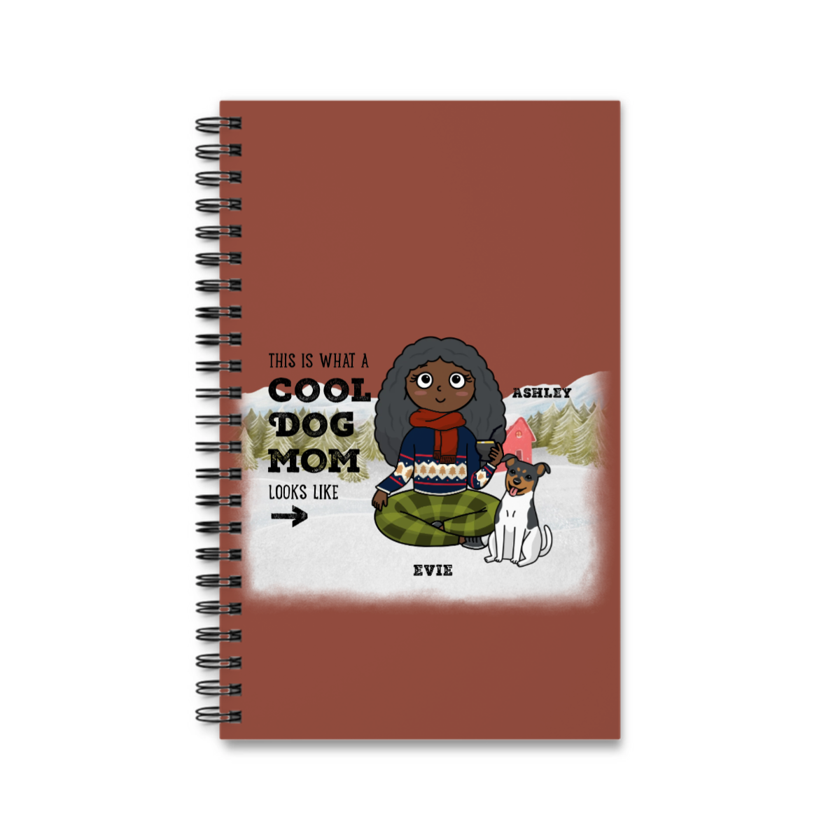 Coole Haustiermama Weihnacht Spiralenotizbuch