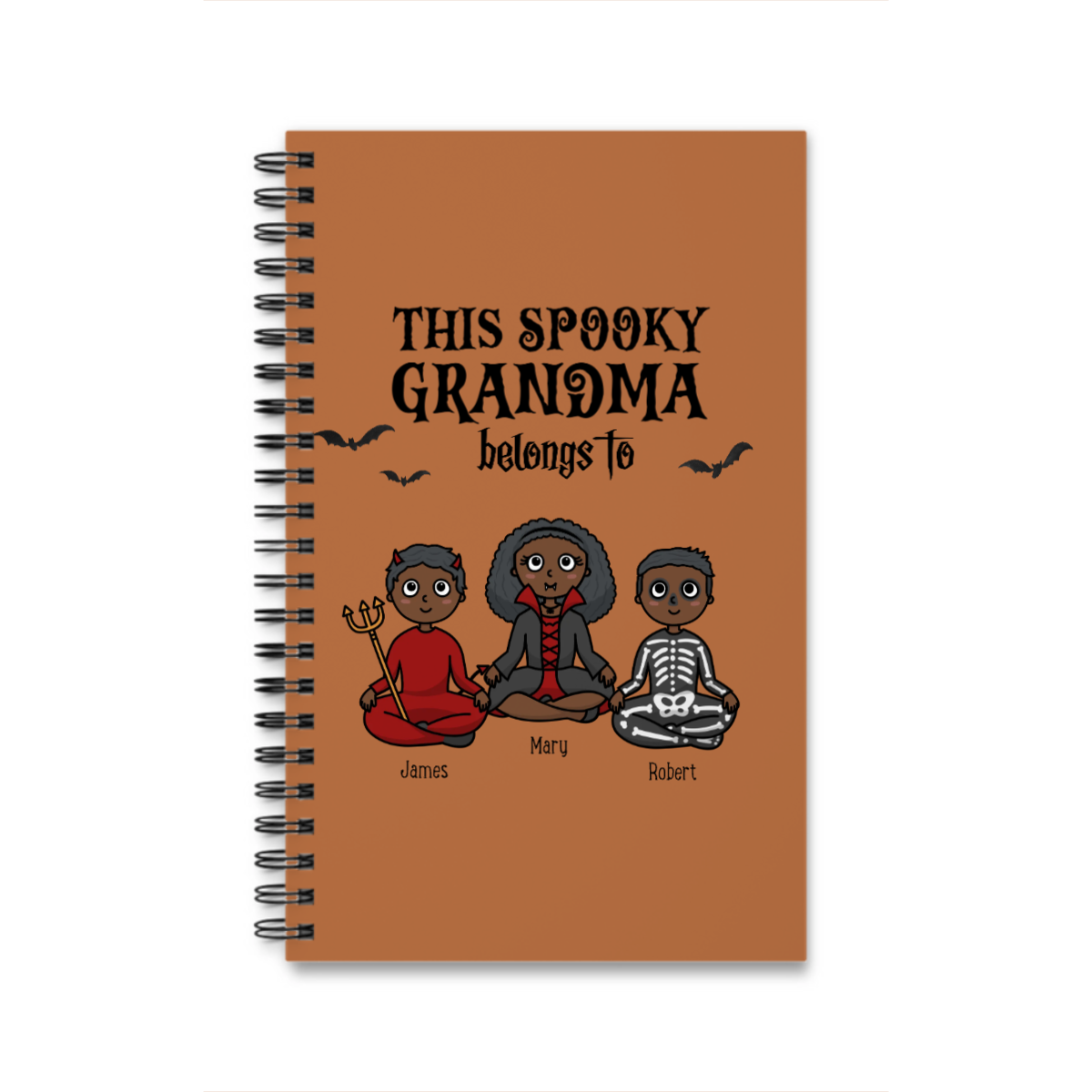 Diese gruselige Oma gehört zu Halloween Spiralnotizbuch