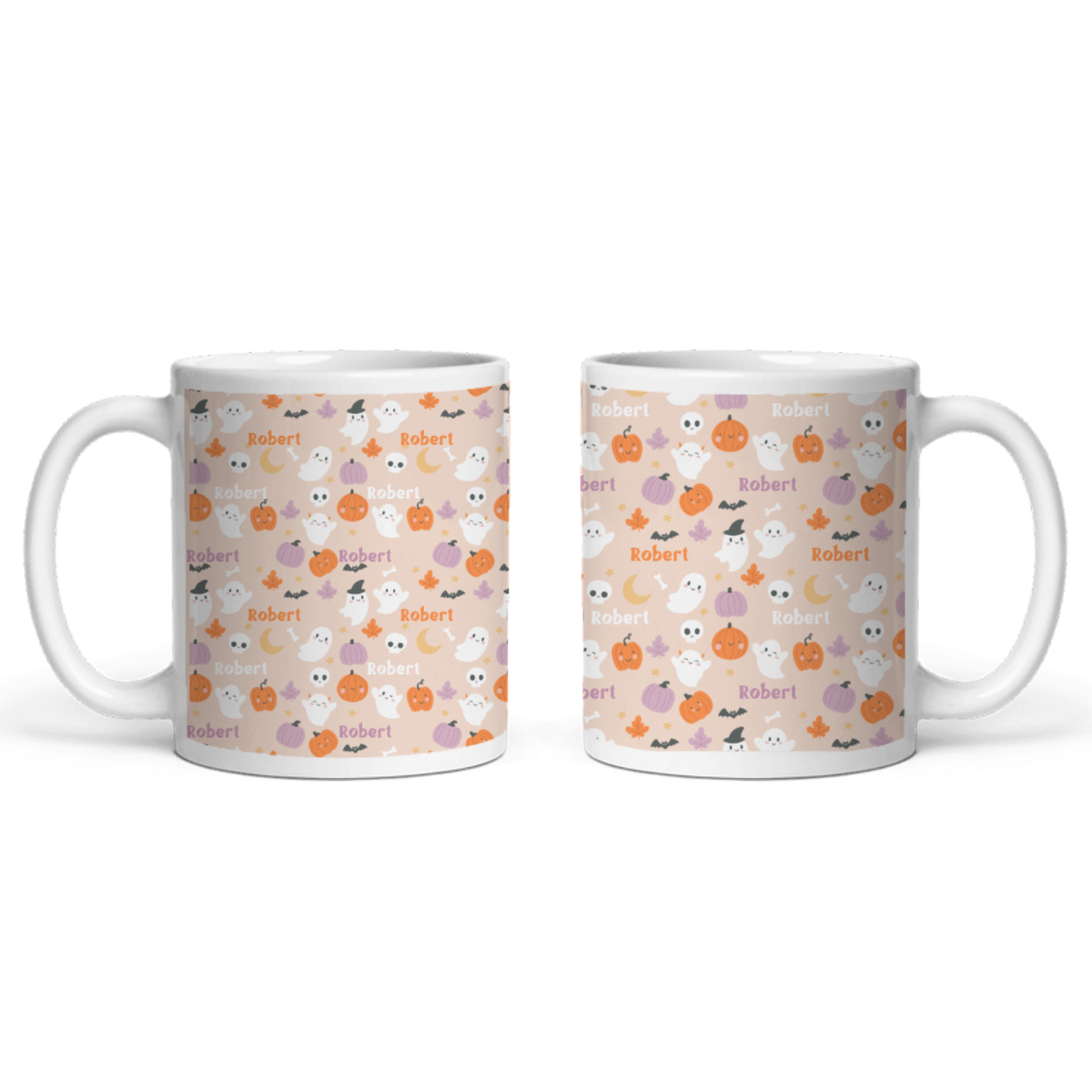 Namensmuster Halloween Keramiktasse