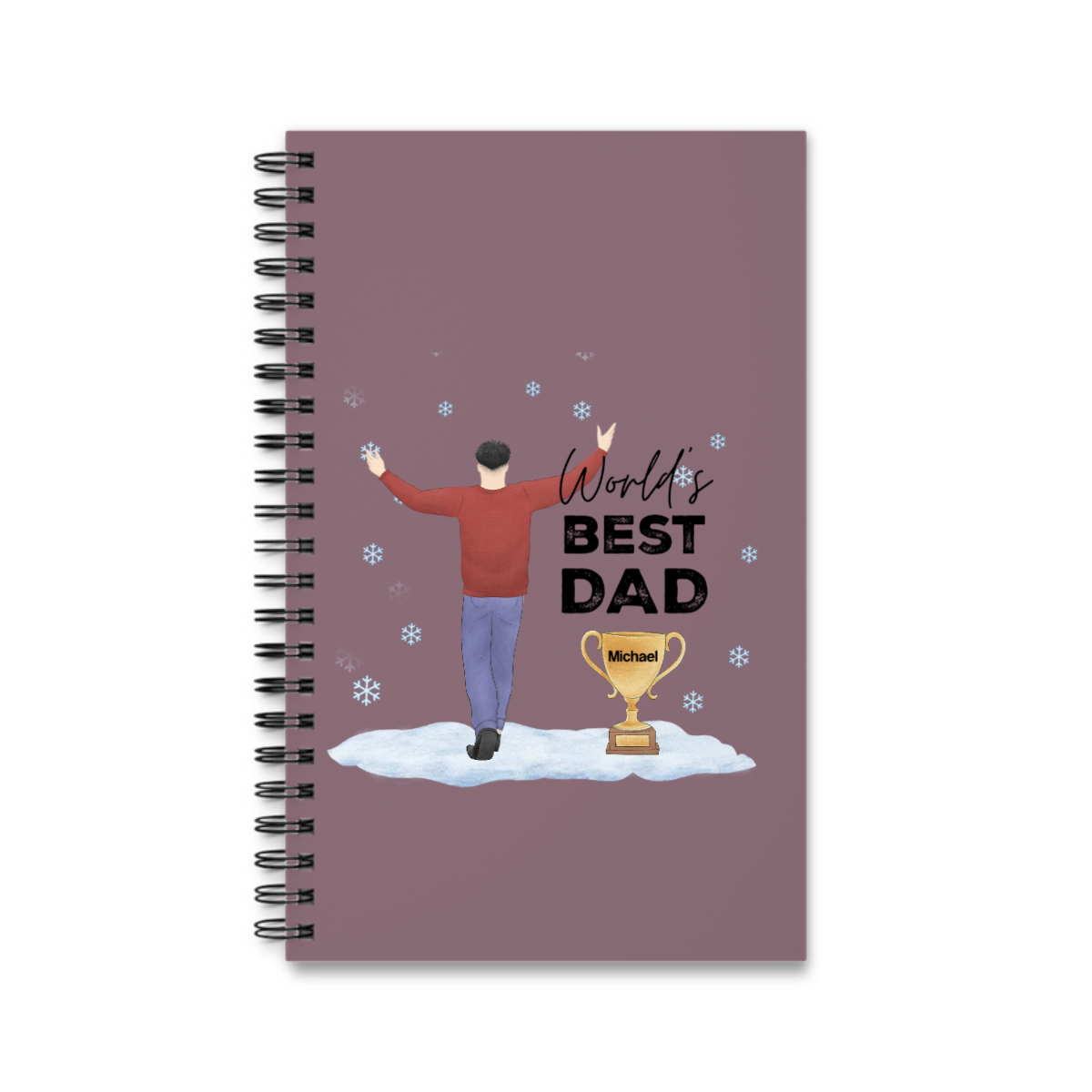 Bester Vater Auszeichnung Weihnacht Spiralnotizbuch