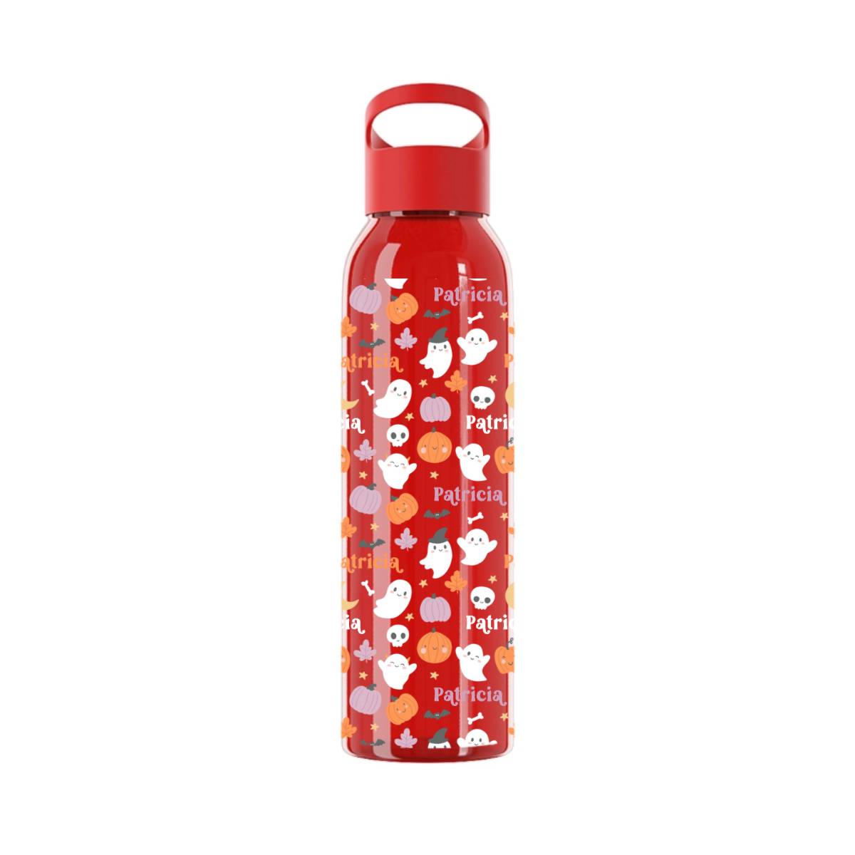 Namensmuster Halloween Wasserflasche 650 ml
