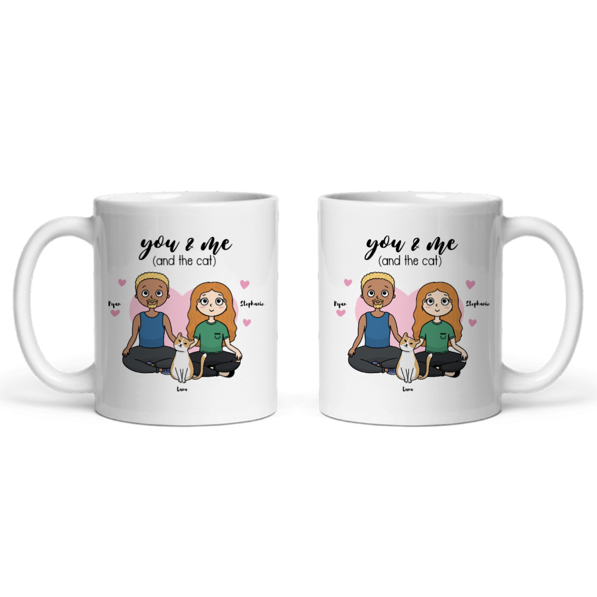 Du, ich und die Katzen Keramiktasse