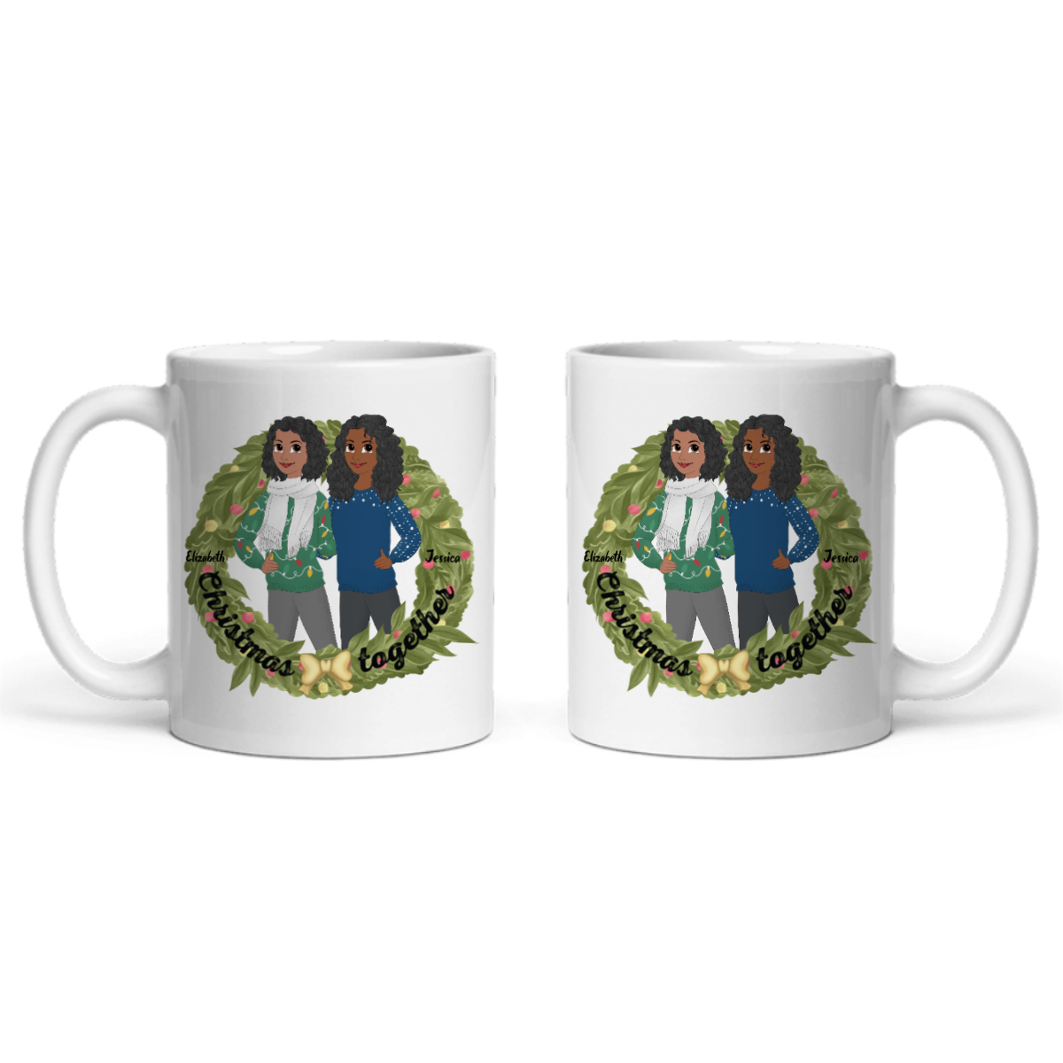 Weihnachten zusammen Keramiktasse