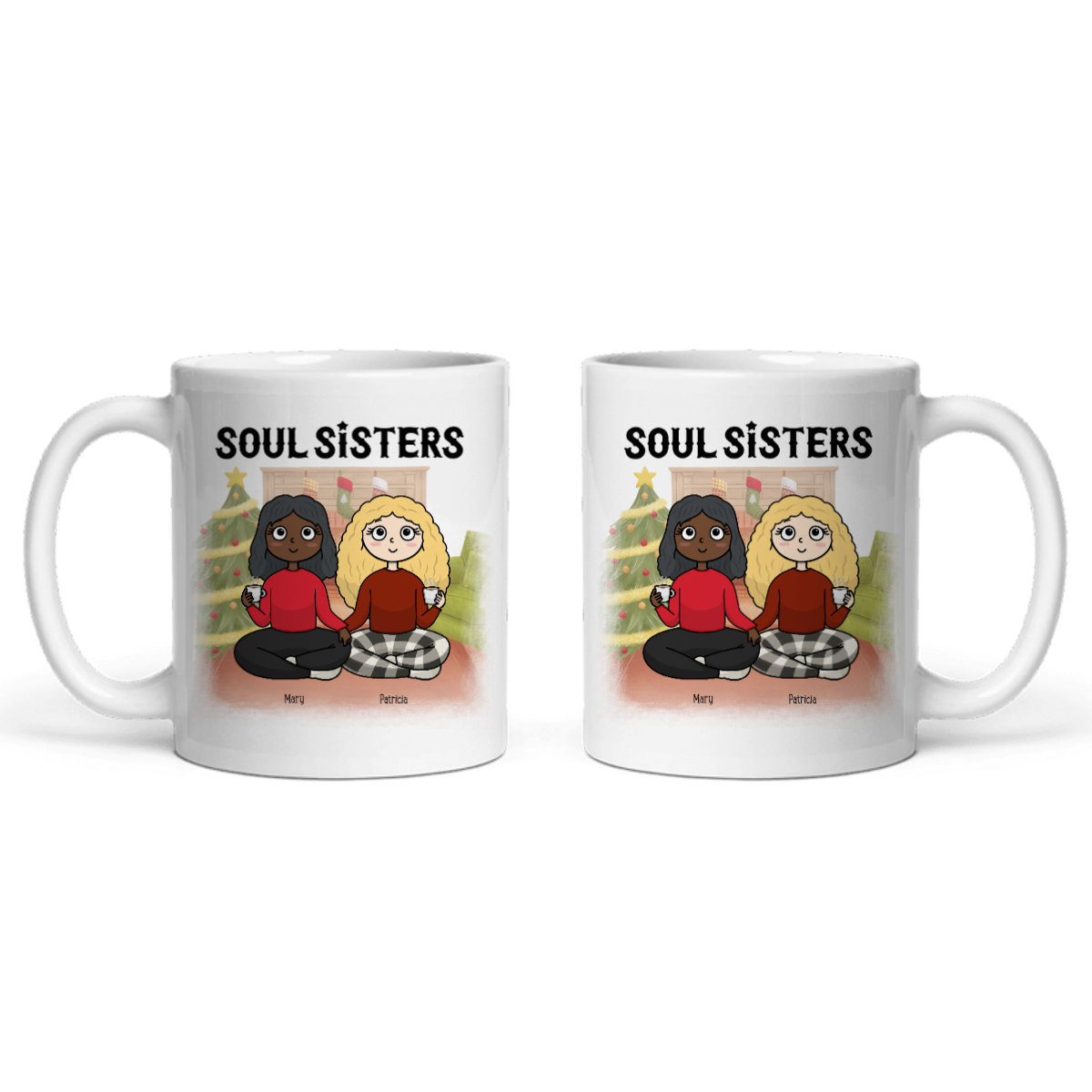 Seelenschwestern Weihnacht Keramiktasse