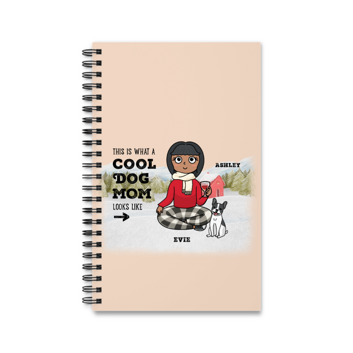 Coole Haustiermama Weihnacht Spiralenotizbuch