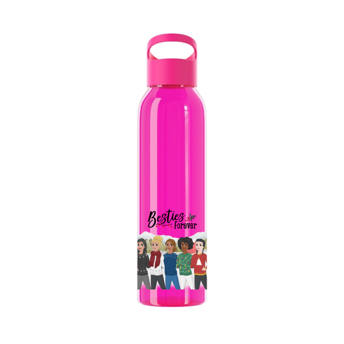 Besties Forever Weihnacht Wasserflasche 650 ml