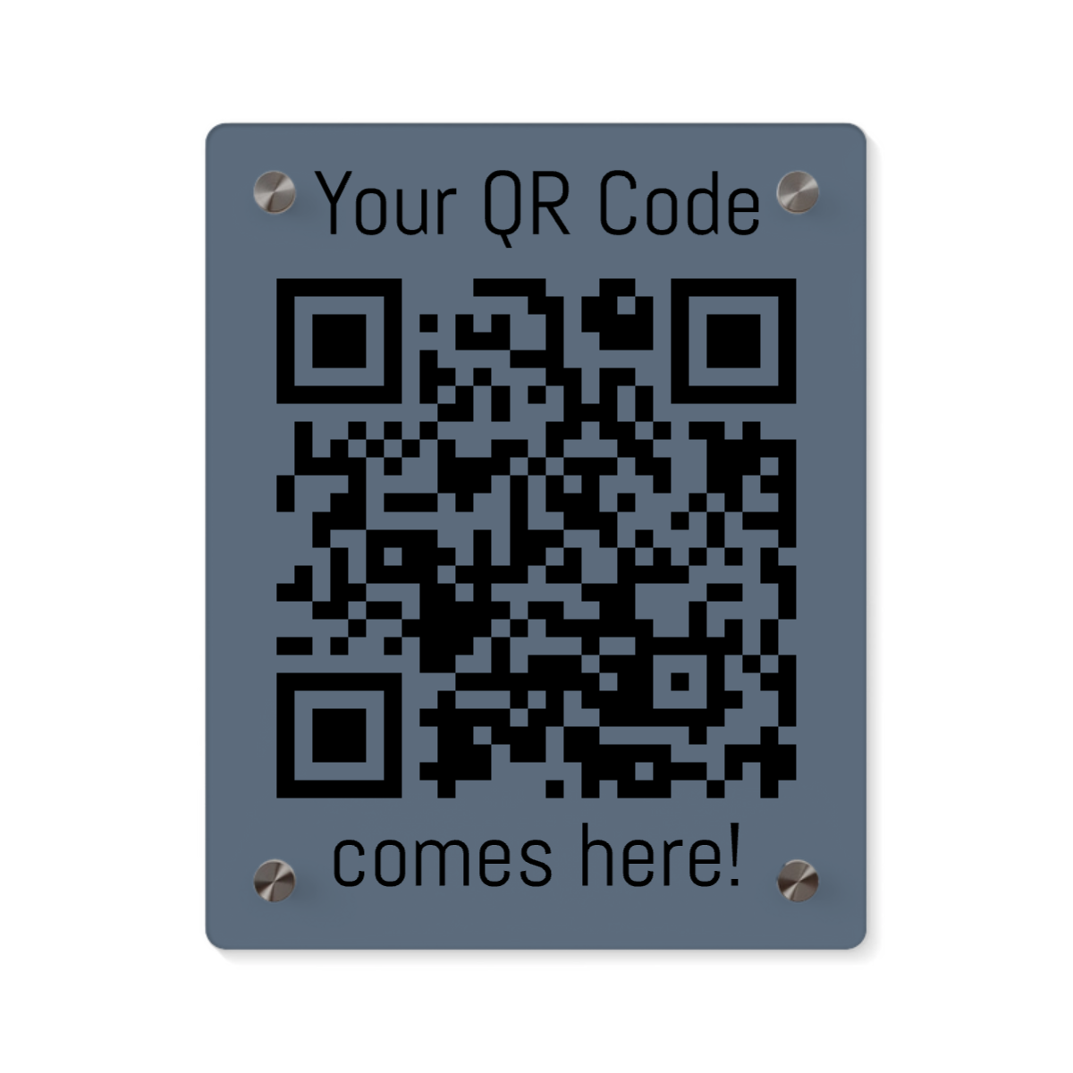 Dein QR Code Acryl Wandkunst Panel