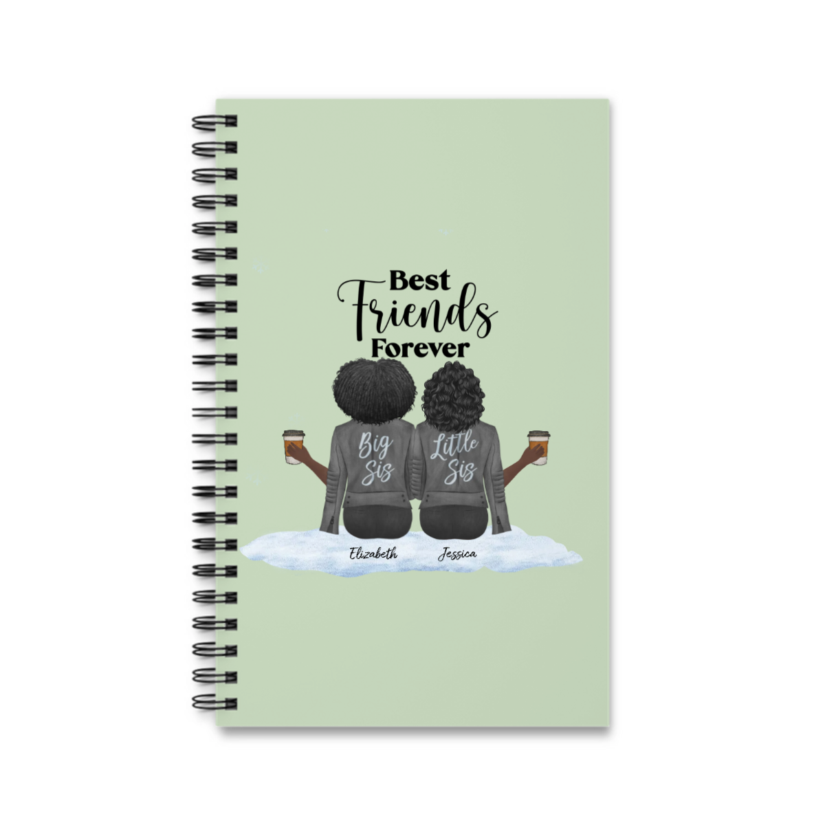 Besties Forever Weihnacht Spiralnotizbuch