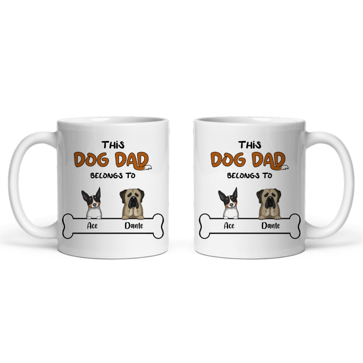 Dieser Hundepapa gehört zu Keramiktasse