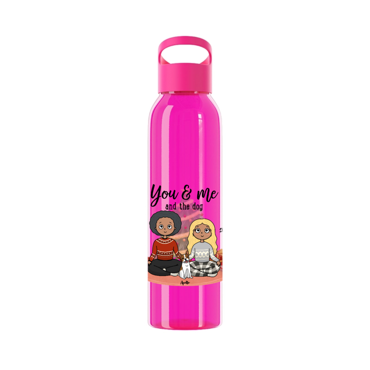 Du, ich und die Hunde Weihnacht Wasserflasche 650 ml