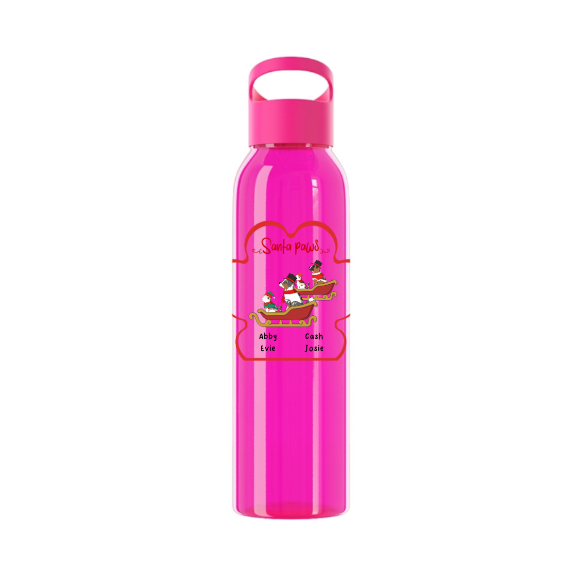 Weihnachtspfoten Wasserflasche 650 ml