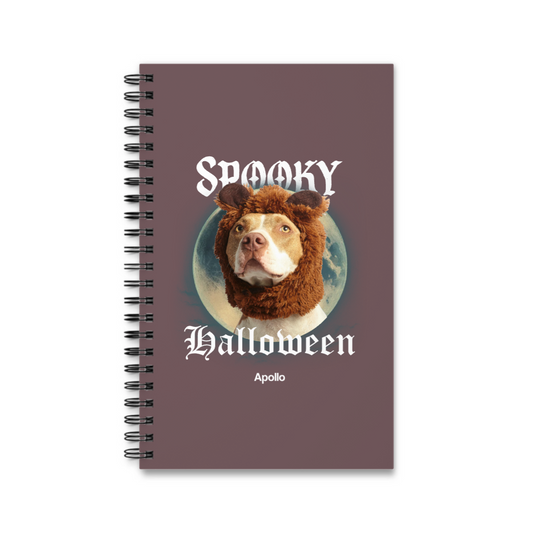 Gruselige Jahreszeit Halloween Spiralnotizbuch