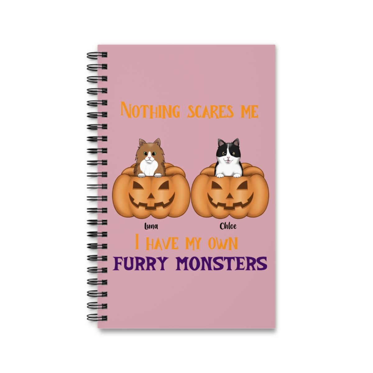 Nichts macht mir Angst Halloween Spiralnotizbuch