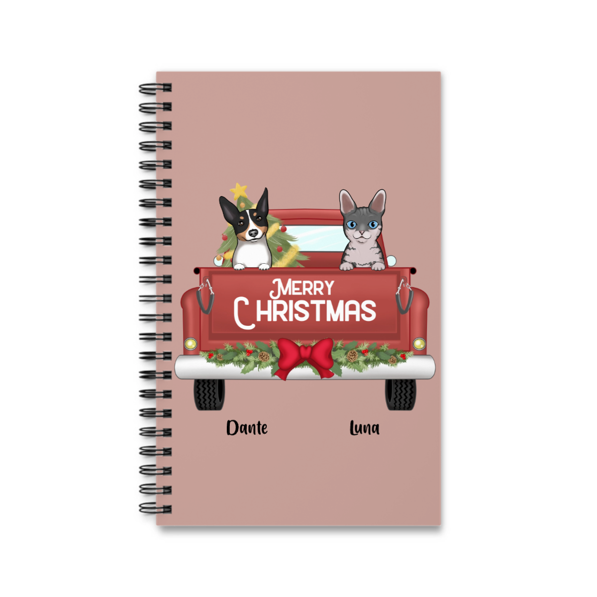 Frohe Weihnachten Spiralnotizbuch