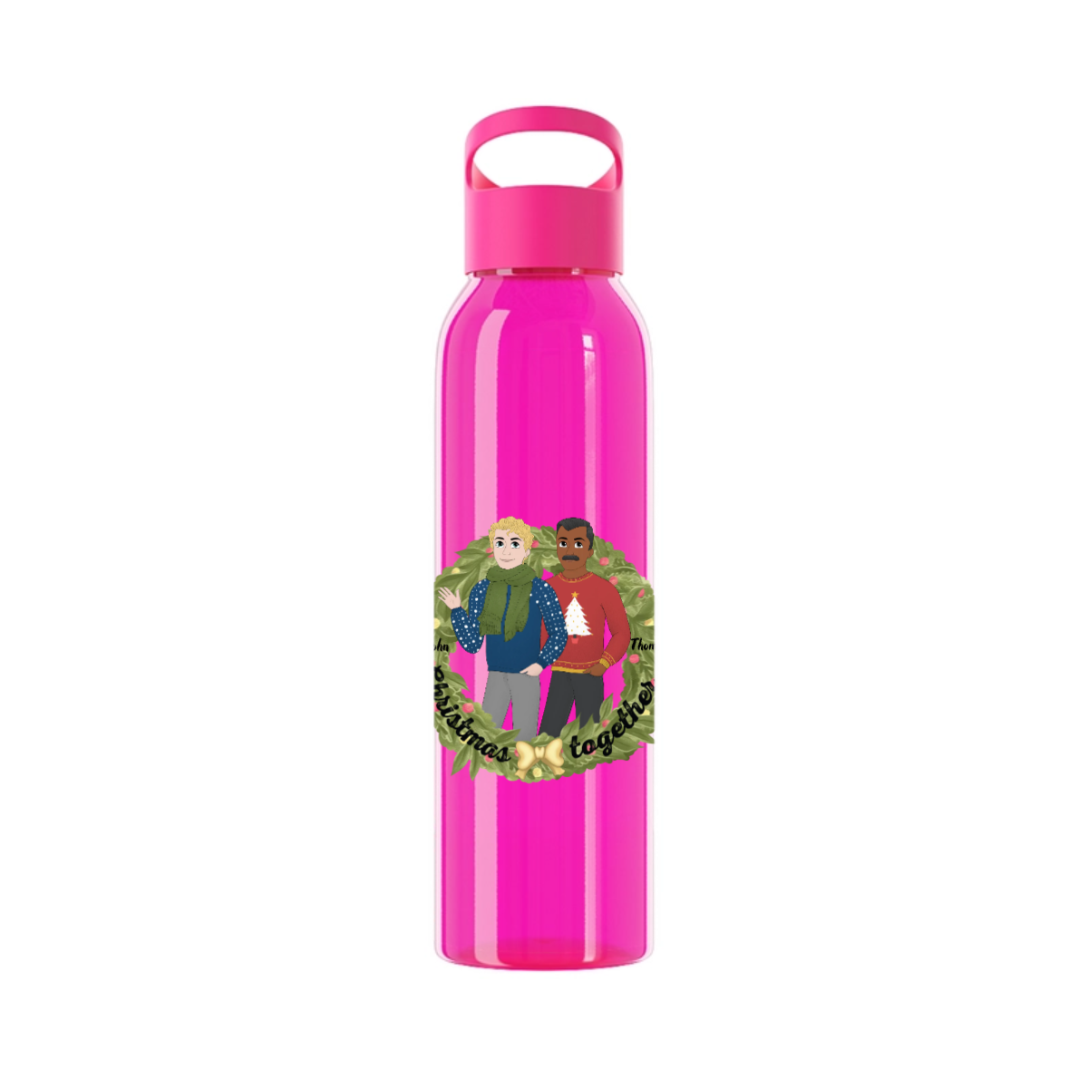Weihnachten zusammen Wasserflasche 650 ml