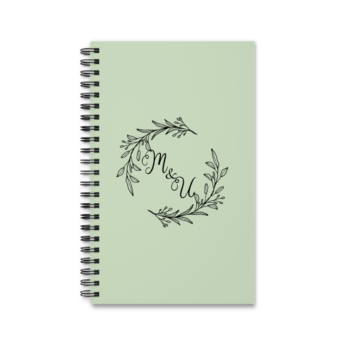 Initialen Spiralnotizbuch