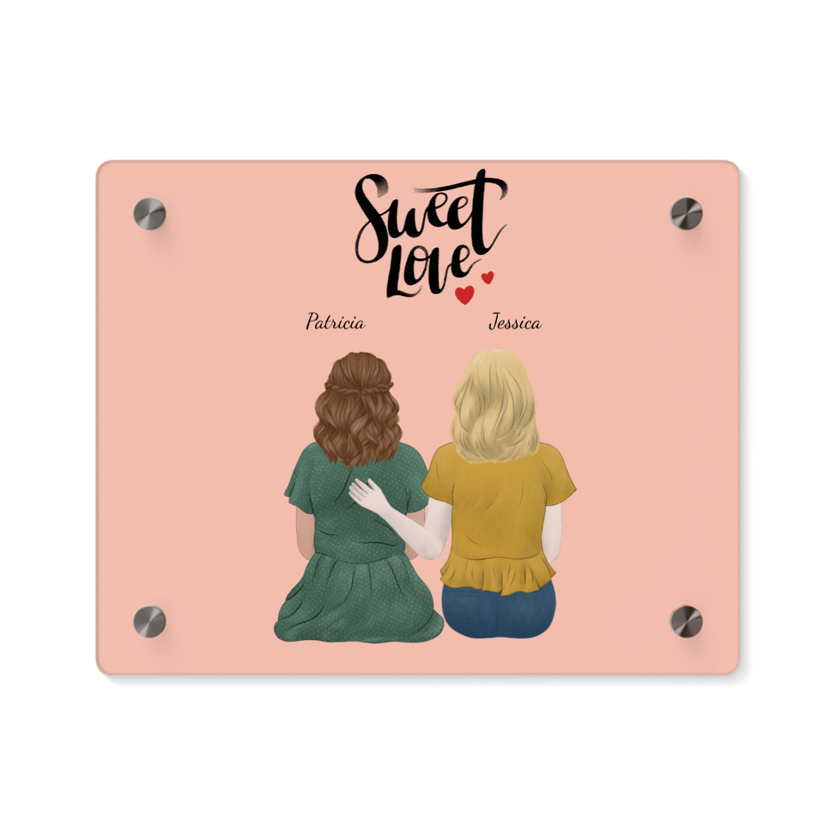 Liebe liegt in der Luft Acryl Wandkunst Panel