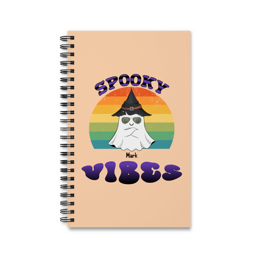 Gruselige Vibes Halloween Spiralnotizbuch