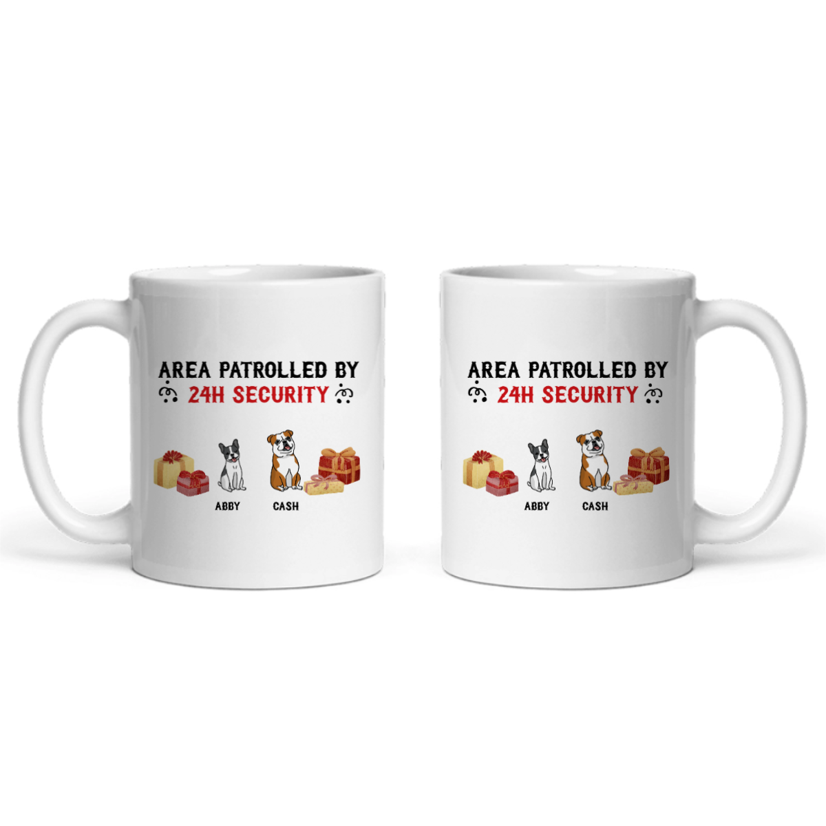 Gebiet überwacht Weihnacht Keramiktasse