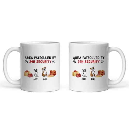 Gebiet überwacht Weihnacht Keramiktasse