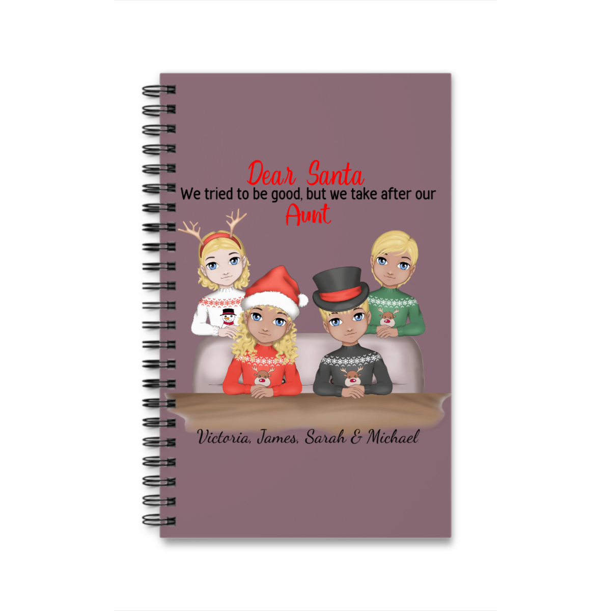 Lieber Weihnachtsmann Spiralnotizbuch