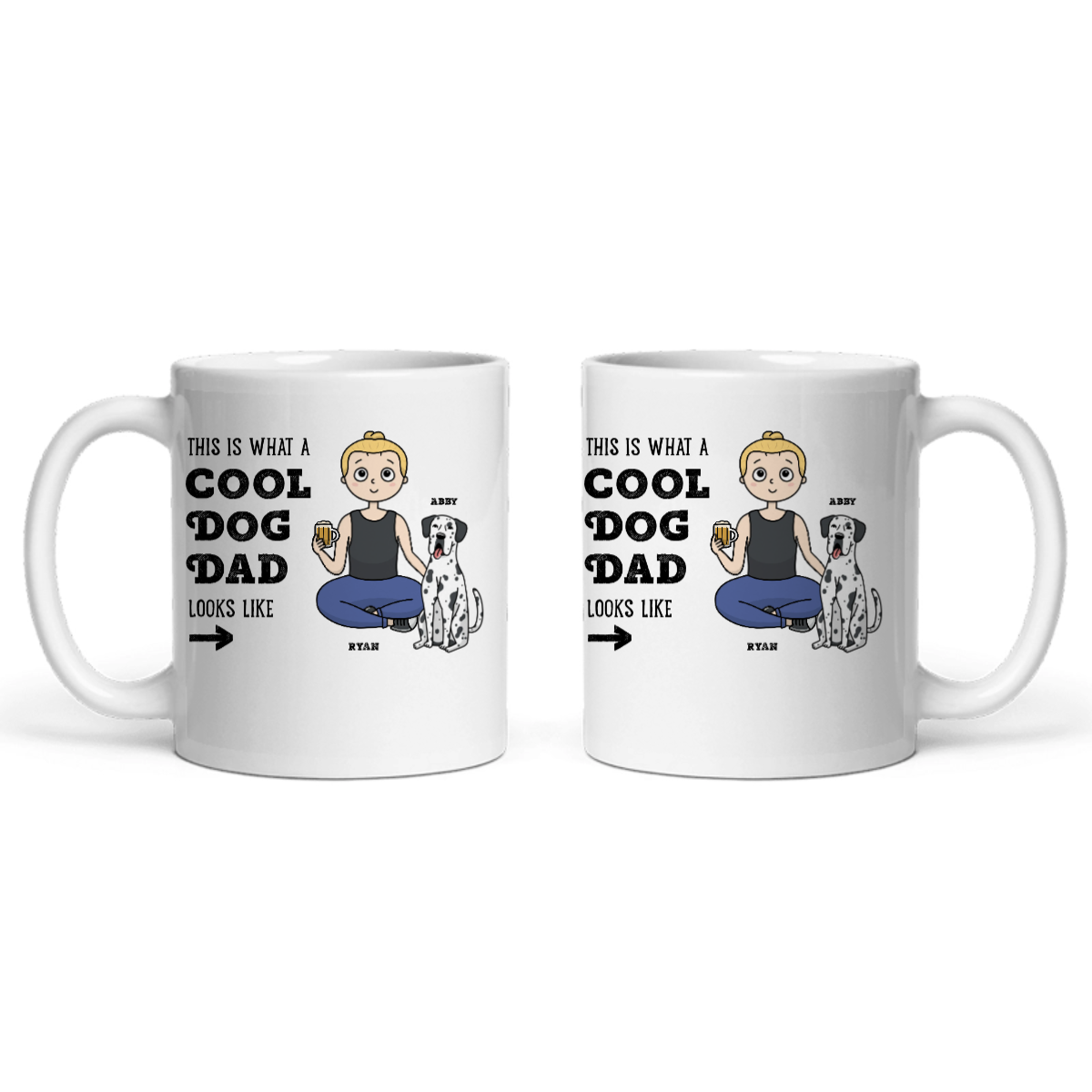 Cooler Hunde Papa Keramiktasse